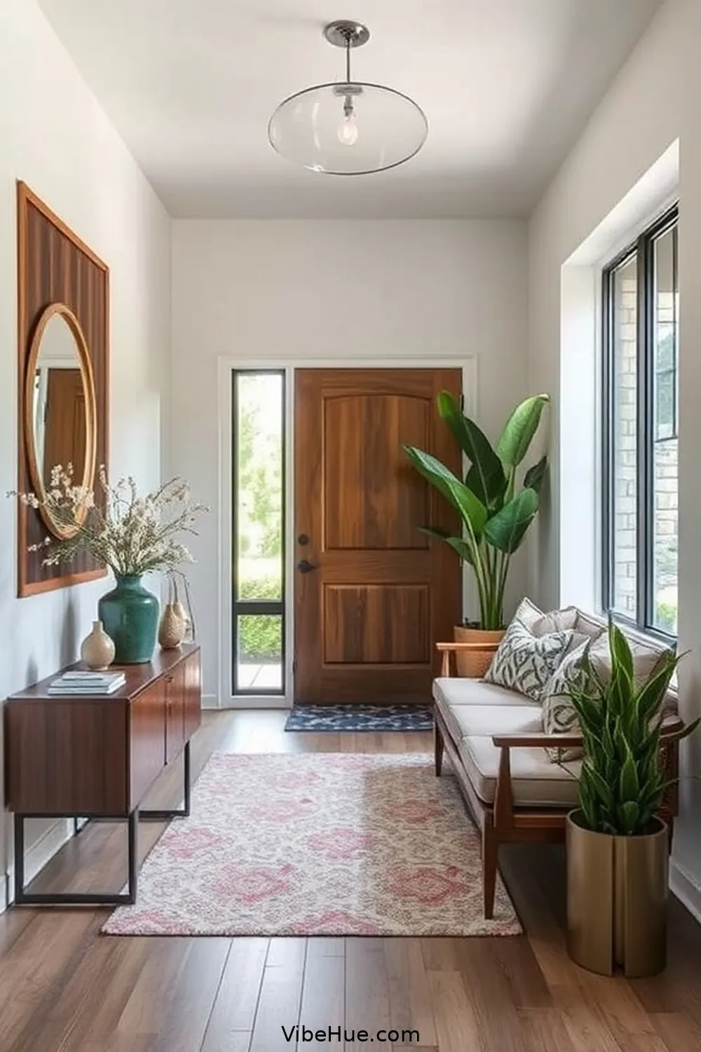15 Essential Elements for Year-Round Mid-Century Modern Style Entryway ...