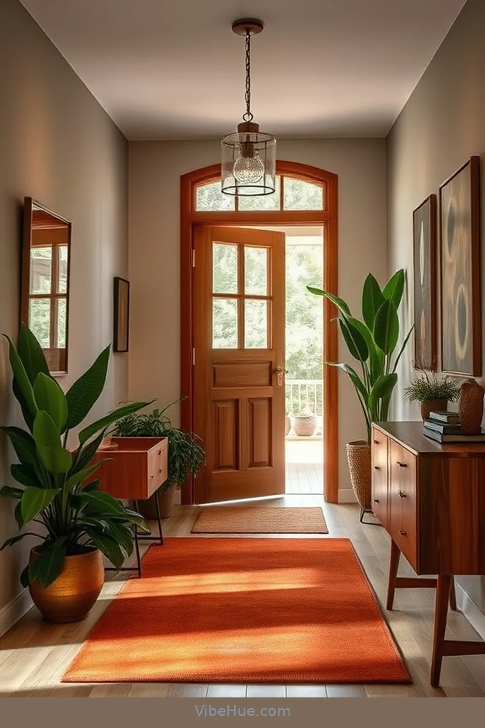 15 Essential Elements for Year-Round Mid-Century Modern Style Entryway ...
