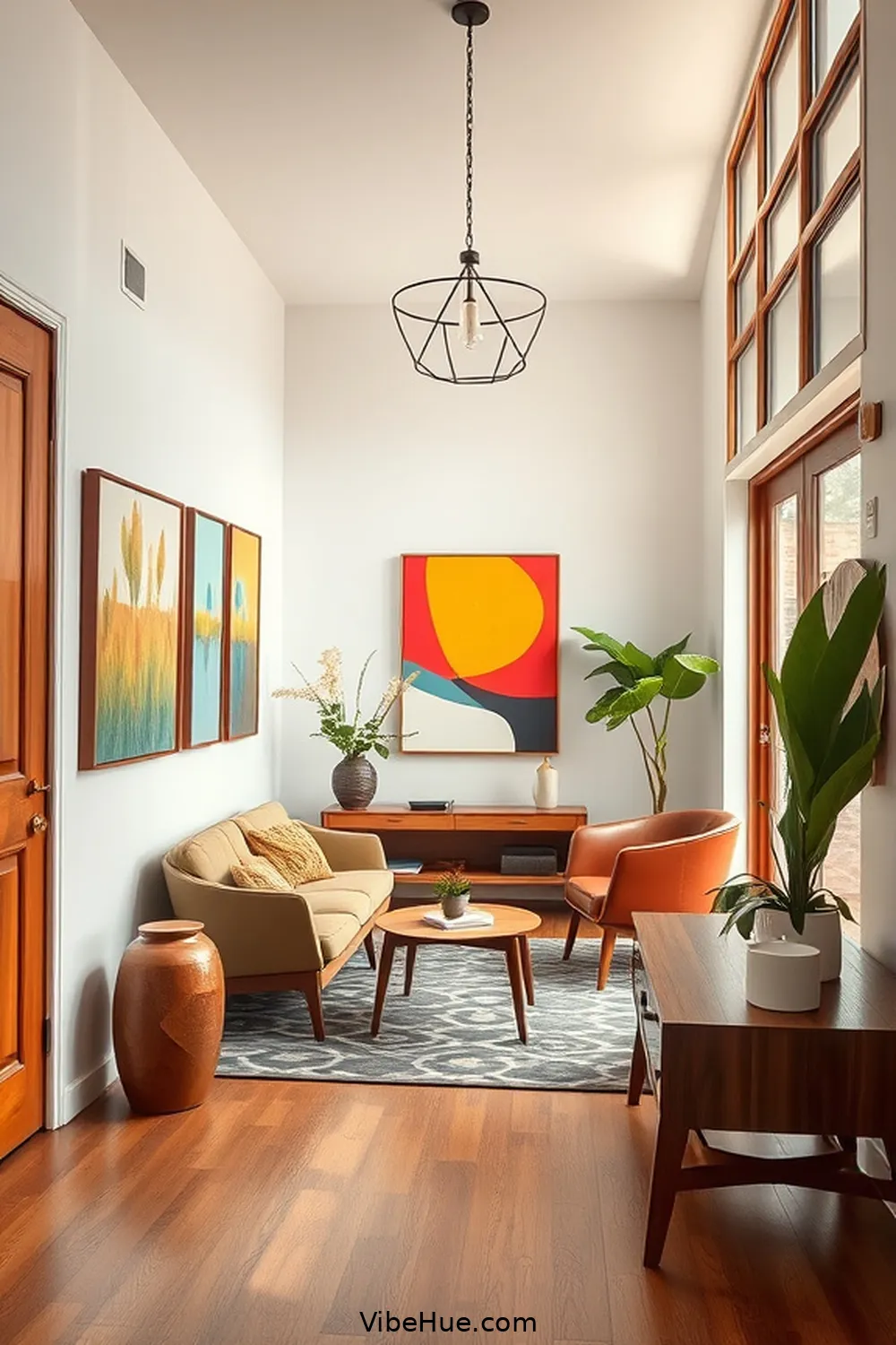 15 Essential Elements for Year-Round Mid-Century Modern Style Entryway ...