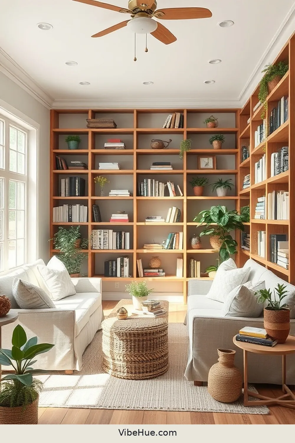 23 Ways to Create a Summer Library in Modern Farmhouse Style - Vibe Hue