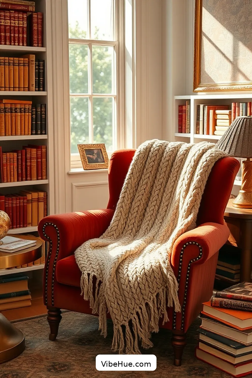 Create a Fall Library With Modern Glam Style - Vibe Hue