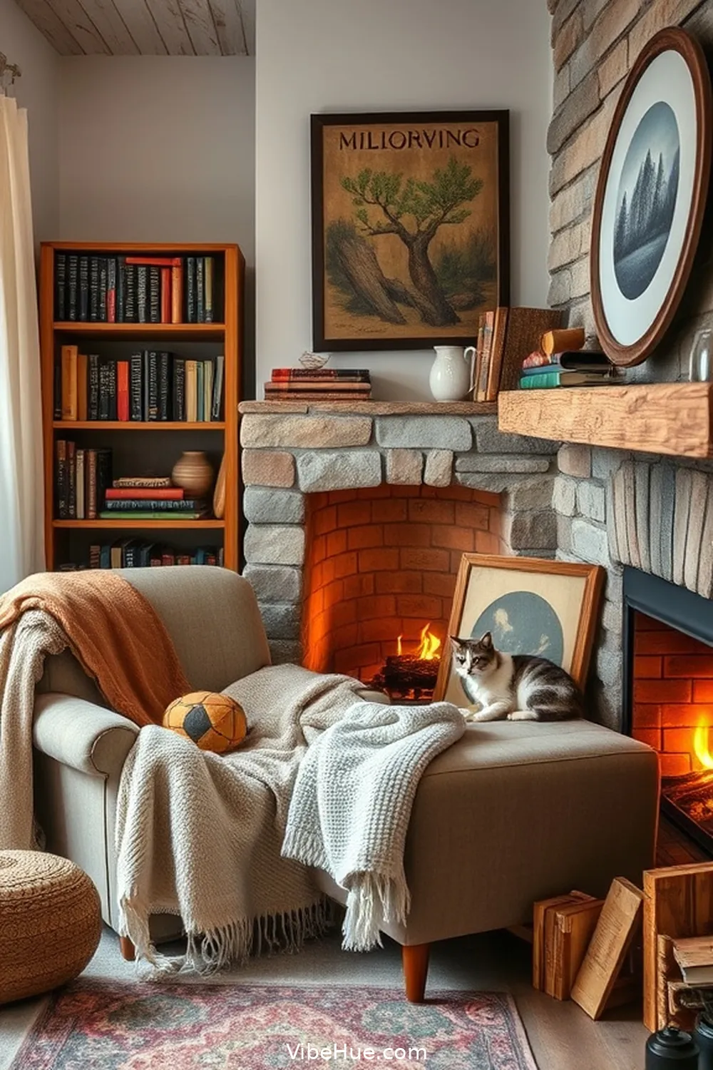 Creating a Holiday Library in Modern Farmhouse Style - Vibe Hue