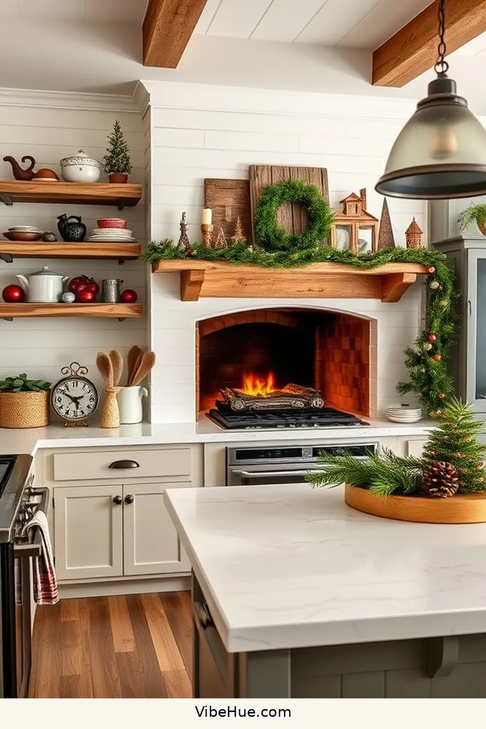 How to Create a Holiday Kitchen in Modern Farmhouse Style - Vibe Hue