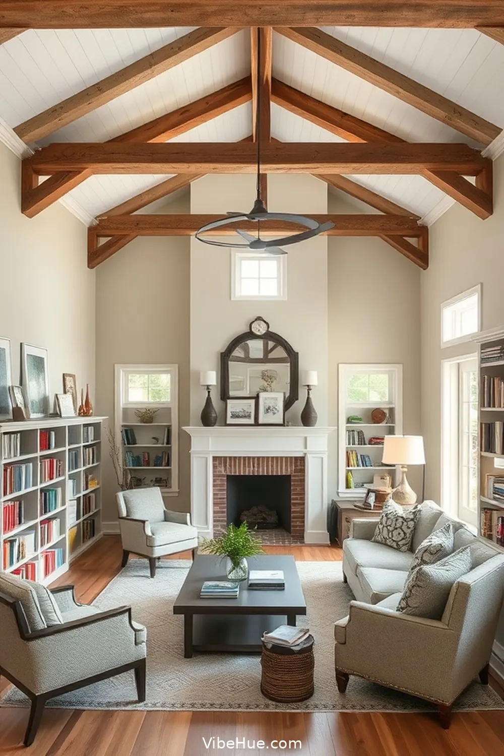 Key Features of a Year-Round Library in Modern Farmhouse Style - Vibe Hue